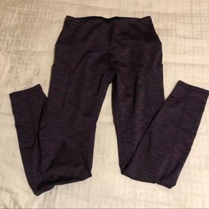 Heather purple leggings.